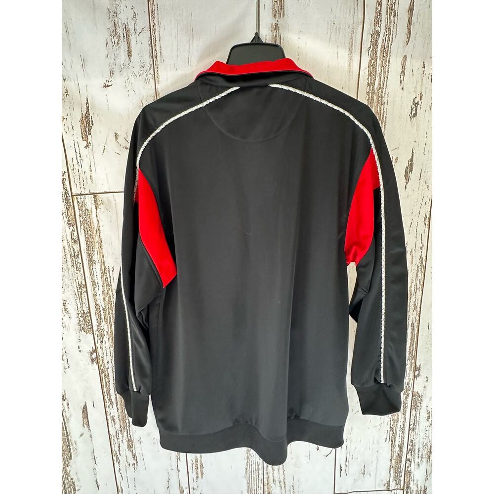 "The Billion Dollar Jeans Club" Jacket Black/Red Zip Up Size M - Picture 6 of 7